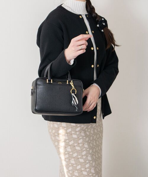 INTER-CHAUSSURES / インター ショシュール ハンドバッグ | 【CHRISTIAN VILLA】ボックスシルエットレザーハンドバッグ | 詳細9