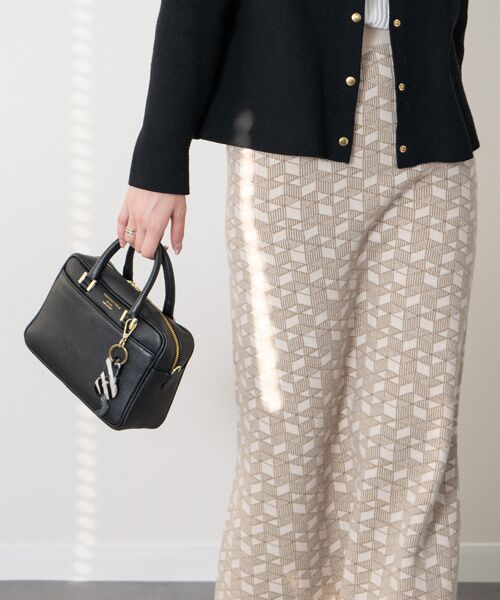 INTER-CHAUSSURES / インター ショシュール ハンドバッグ | 【CHRISTIAN VILLA】ボックスシルエットレザーハンドバッグ | 詳細10