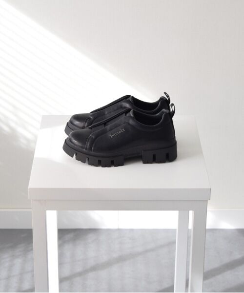 INTER-CHAUSSURES / インター ショシュール ビジネス・ドレスシューズ | 【bussola】撥水厚底スリッポンシューズ | 詳細7