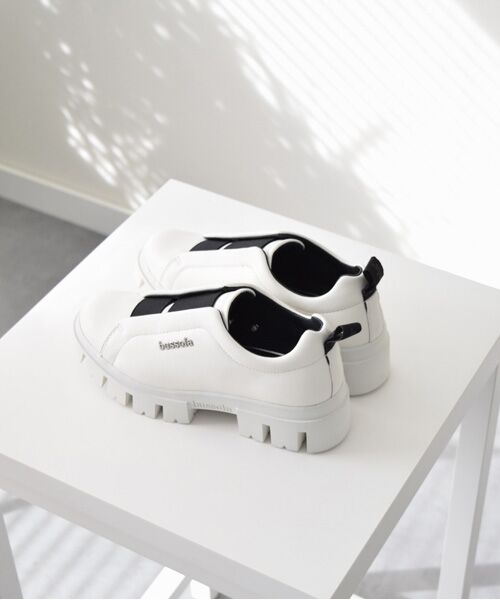 INTER-CHAUSSURES / インター ショシュール ビジネス・ドレスシューズ | 【bussola】撥水厚底スリッポンシューズ | 詳細16