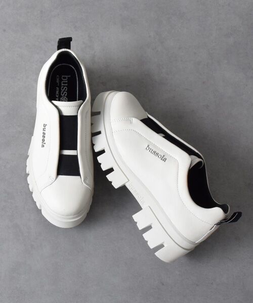 INTER-CHAUSSURES / インター ショシュール ビジネス・ドレスシューズ | 【bussola】撥水厚底スリッポンシューズ | 詳細19