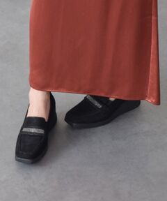 INTER-CHAUSSURES / インター ショシュール パンプス | 【bussola】ウェッジヒール撥水モカシンシューズ