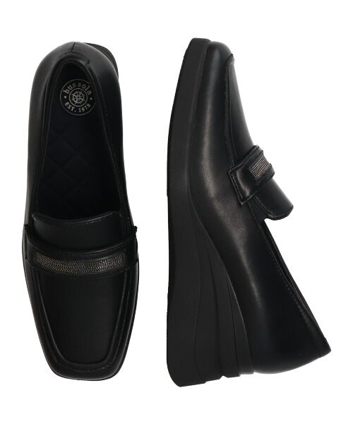 INTER-CHAUSSURES / インター ショシュール パンプス | 【bussola】ウェッジヒール撥水モカシンシューズ | 詳細7