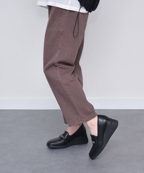 INTER-CHAUSSURES / インター ショシュール パンプス | 【bussola】ウェッジヒール撥水モカシンシューズ | 詳細8