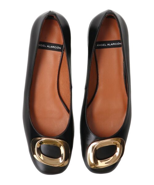 INTER-CHAUSSURES / インター ショシュール パンプス | 【ANGEL ALARCON】ローヒールオーナメントパンプス | 詳細5