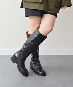 INTER-CHAUSSURES / インター ショシュール ブーツ（ロング丈） | 【ANGEL ALARCON】ラウンドトウローヒールロングブーツ