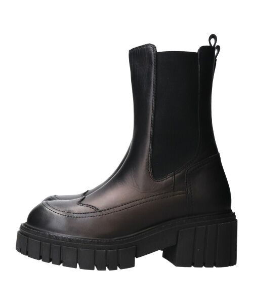 INTER-CHAUSSURES / インター ショシュール ブーツ（ショート丈） | 【QUSHELI】ラウンドトウトラックソールサイドゴア | 詳細2