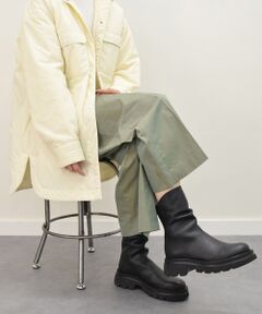 INTER-CHAUSSURES / インター ショシュール ブーツ（ショート丈） | 【QUSHELI】トラックソールバックジップブーツ