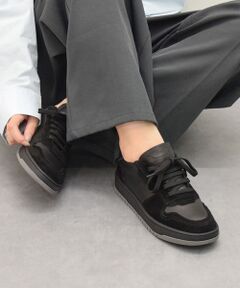 INTER-CHAUSSURES / インター ショシュール スニーカー | 【QUSHELI】異素材コンビレースアップスニーカー