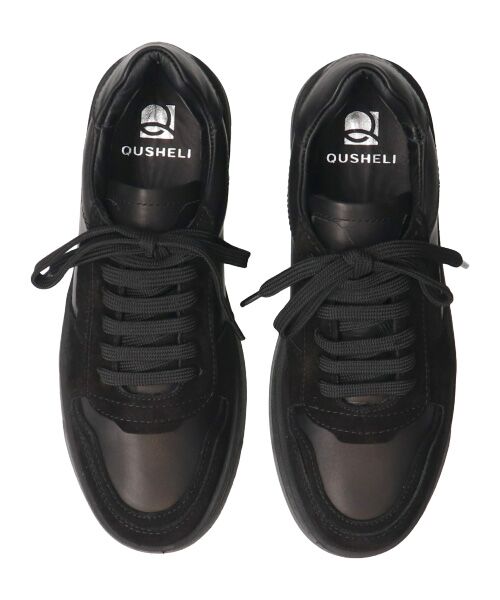 INTER-CHAUSSURES / インター ショシュール スニーカー | 【QUSHELI】異素材コンビレースアップスニーカー | 詳細5