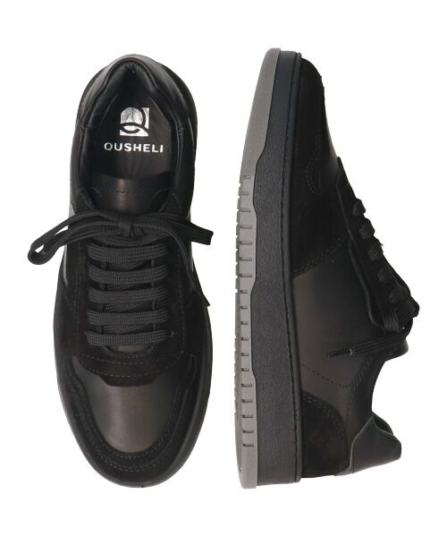 INTER-CHAUSSURES / インター ショシュール スニーカー | 【QUSHELI】異素材コンビレースアップスニーカー | 詳細7