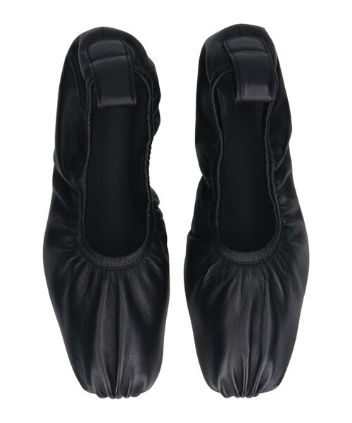 INTER-CHAUSSURES / インター ショシュール フラットシューズ | 【JVAM】スクエアトウギャザーバレエシューズ | 詳細5