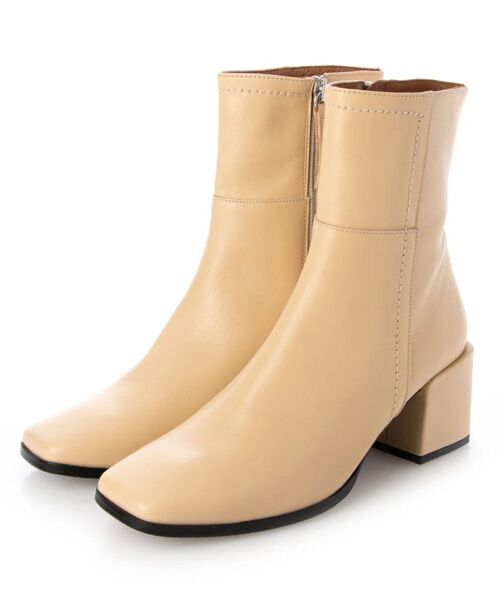 INTER-CHAUSSURES / インター ショシュール ブーツ（ショート丈） | 【ANGEL ALARCON】スクエアトウベーシックショートブーツ | 詳細1