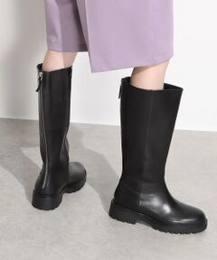 INTER-CHAUSSURES / インター ショシュール ブーツ（ロング丈） | 【VAGABOND】ラウンドトウバックジップロングブーツ