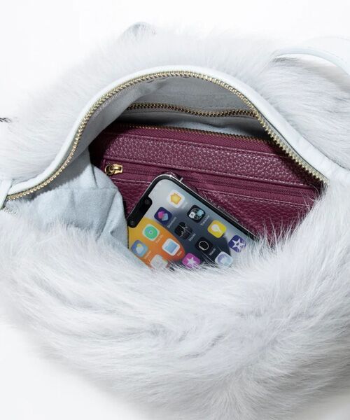 INTER-CHAUSSURES / インター ショシュール ショルダーバッグ | 【ANITA BILARDI】ファーハンドバッグ | 詳細12