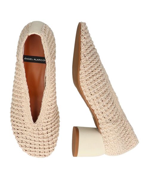 INTER-CHAUSSURES / インター ショシュール パンプス | 【ANGEL ALARCON】ニットアッパーヒールパンプス | 詳細12