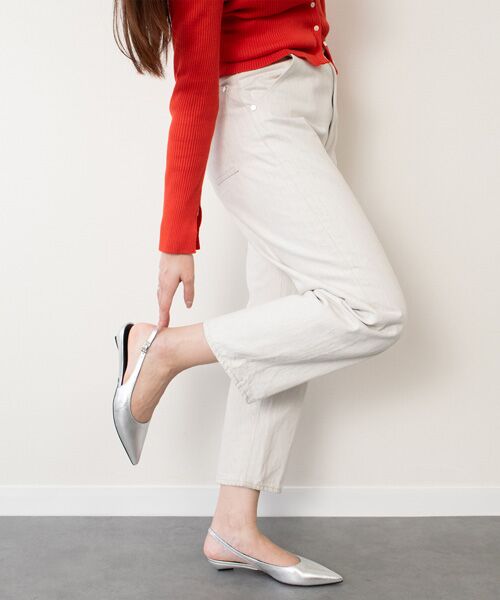 INTER-CHAUSSURES / インター ショシュール パンプス | 【ANGEL ALARCON】ポインテッドトウローヒールバックバンド | 詳細8