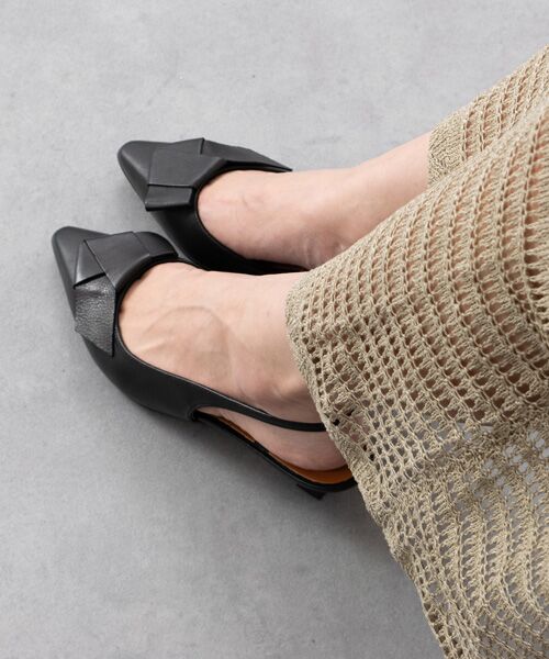 INTER-CHAUSSURES / インター ショシュール パンプス | 【ANGEL ALARCON】ノットオーナメントバックバンドパンプス | 詳細8