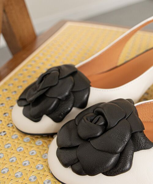 INTER-CHAUSSURES / インター ショシュール パンプス | 【ANGEL ALARCON】フラワーオーナメントヒールバックバンド | 詳細18