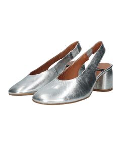 INTER-CHAUSSURES / インター ショシュール パンプス | 【ANGEL ALARCON】メタリックレザーヒールバックバンド
