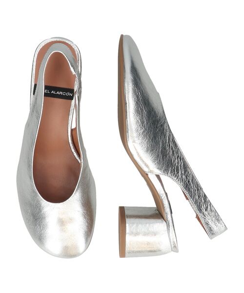 INTER-CHAUSSURES / インター ショシュール パンプス | 【ANGEL ALARCON】メタリックレザーヒールバックバンド | 詳細6