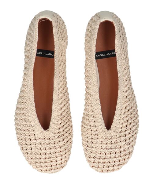 INTER-CHAUSSURES / インター ショシュール パンプス | 【ANGEL ALARCON】ニットアッパーフラットパンプス | 詳細4