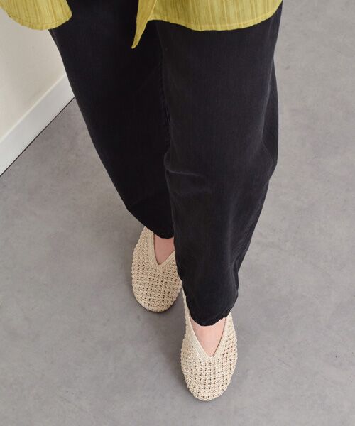 INTER-CHAUSSURES / インター ショシュール パンプス | 【ANGEL ALARCON】ニットアッパーフラットパンプス | 詳細8