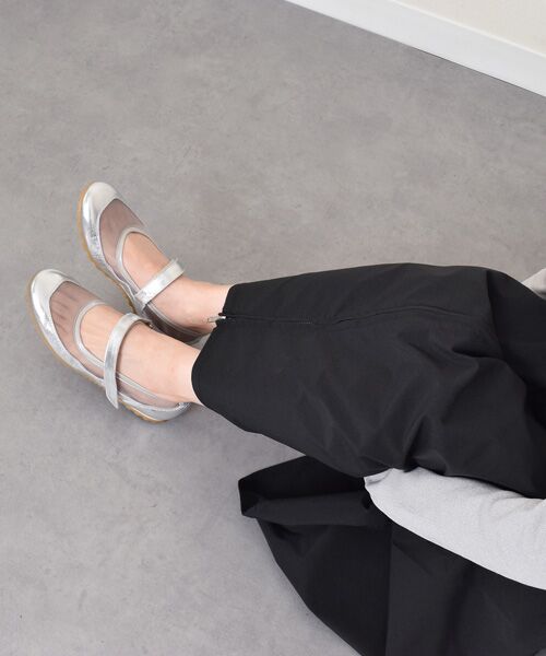 INTER-CHAUSSURES / インター ショシュール フラットシューズ | 【ANGEL ALARCON】異素材コンビメリージェーンシューズ | 詳細8