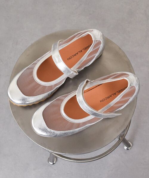 INTER-CHAUSSURES / インター ショシュール フラットシューズ | 【ANGEL ALARCON】異素材コンビメリージェーンシューズ | 詳細9