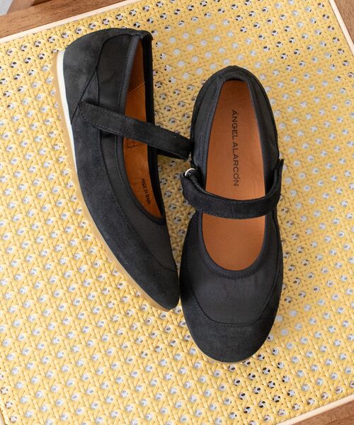 INTER-CHAUSSURES / インター ショシュール フラットシューズ | 【ANGEL ALARCON】異素材コンビメリージェーンシューズ | 詳細8