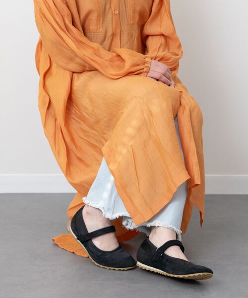 INTER-CHAUSSURES / インター ショシュール フラットシューズ | 【ANGEL ALARCON】異素材コンビメリージェーンシューズ | 詳細10