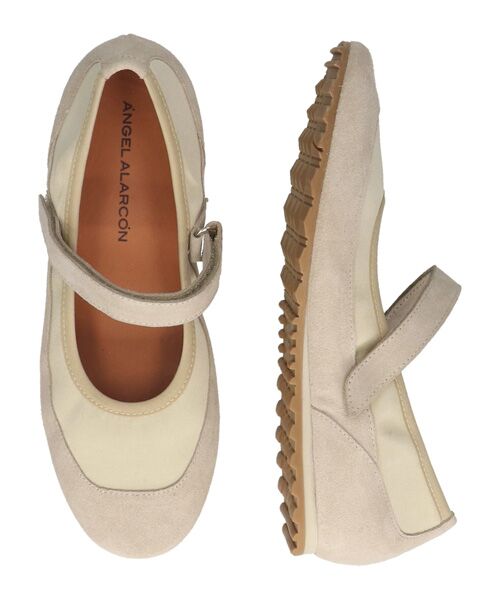 INTER-CHAUSSURES / インター ショシュール フラットシューズ | 【ANGEL ALARCON】異素材コンビメリージェーンシューズ | 詳細12