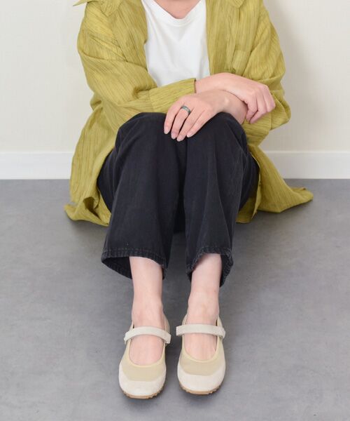 INTER-CHAUSSURES / インター ショシュール フラットシューズ | 【ANGEL ALARCON】異素材コンビメリージェーンシューズ | 詳細18