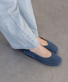 INTER-CHAUSSURES / インター ショシュール フラットシューズ | 【ANGEL ALARCON】スエードフラットバレエ