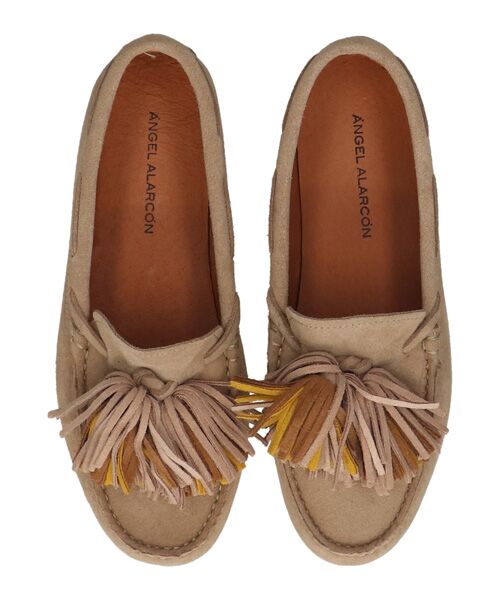 INTER-CHAUSSURES / インター ショシュール フラットシューズ | 【ANGEL ALARCON】スエードフリンジローファー | 詳細4