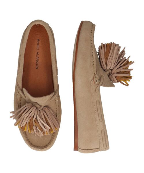 INTER-CHAUSSURES / インター ショシュール フラットシューズ | 【ANGEL ALARCON】スエードフリンジローファー | 詳細6