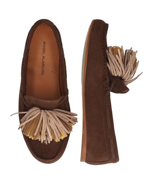 INTER-CHAUSSURES / インター ショシュール フラットシューズ | 【ANGEL ALARCON】スエードフリンジローファー | 詳細12
