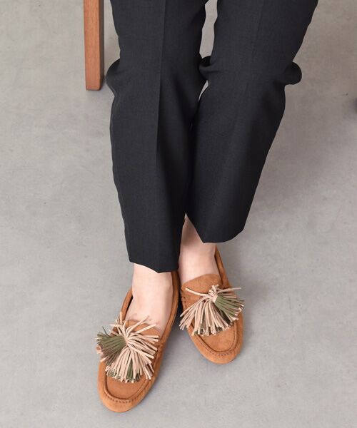 INTER-CHAUSSURES / インター ショシュール フラットシューズ | 【ANGEL ALARCON】スエードフリンジローファー | 詳細23