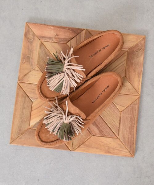 INTER-CHAUSSURES / インター ショシュール フラットシューズ | 【ANGEL ALARCON】スエードフリンジローファー | 詳細24