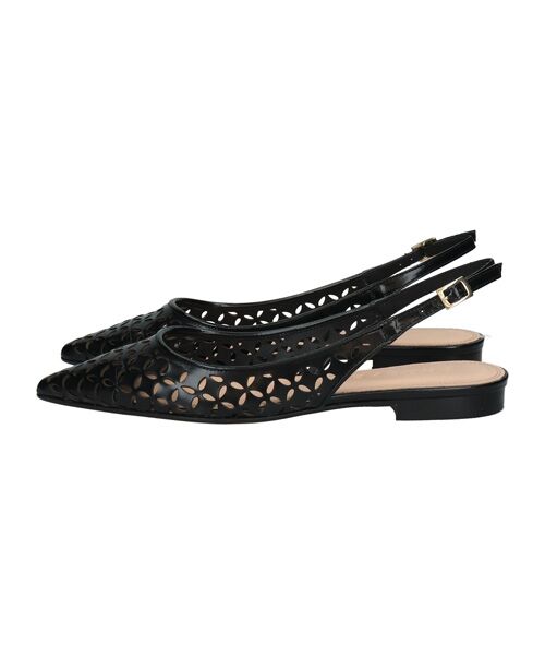 INTER-CHAUSSURES / インター ショシュール パンプス | 【Prosperine】ポインテッドトウパンチングバックバンド | 詳細1