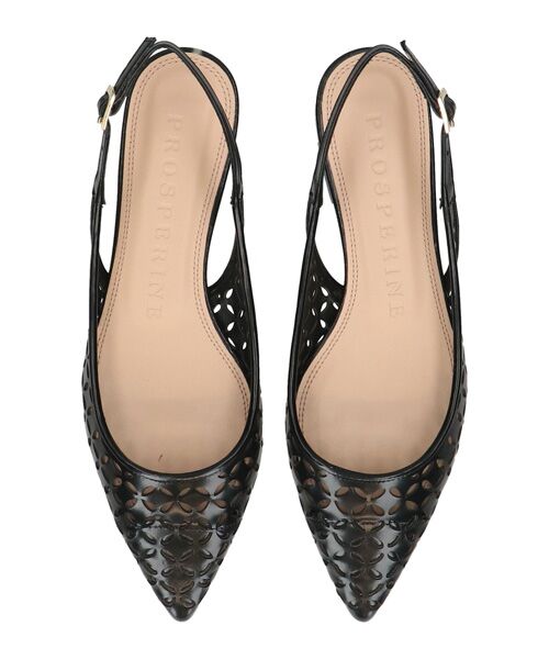 INTER-CHAUSSURES / インター ショシュール パンプス | 【Prosperine】ポインテッドトウパンチングバックバンド | 詳細4