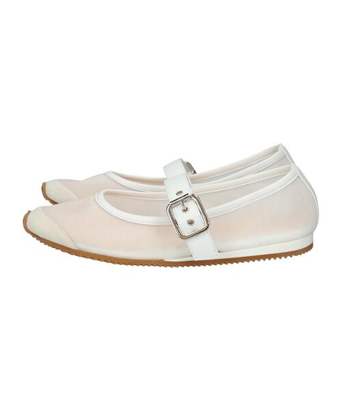 INTER-CHAUSSURES / インター ショシュール フラットシューズ | 【Prosperine】異素材コンビメリージェーンシューズ | 詳細1