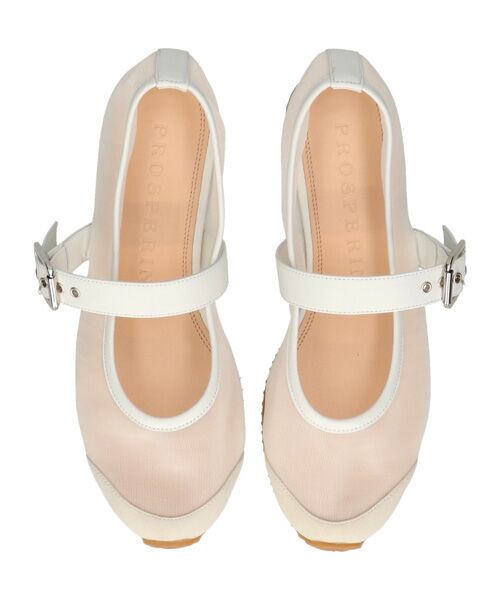 INTER-CHAUSSURES / インター ショシュール フラットシューズ | 【Prosperine】異素材コンビメリージェーンシューズ | 詳細4