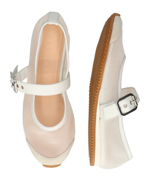 INTER-CHAUSSURES / インター ショシュール フラットシューズ | 【Prosperine】異素材コンビメリージェーンシューズ | 詳細6