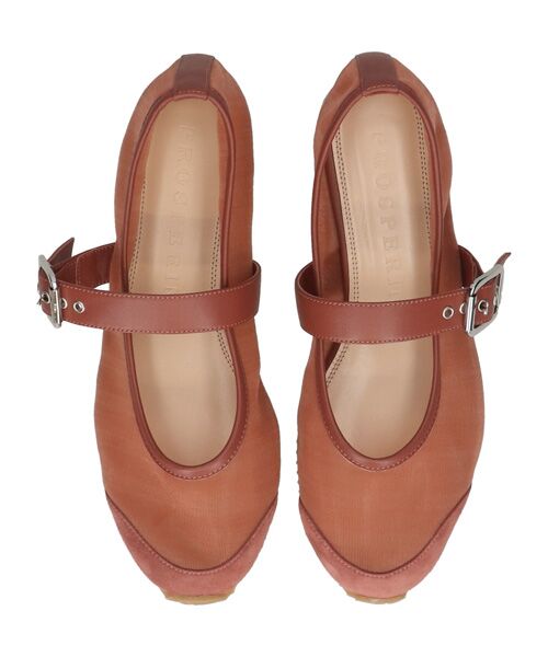 INTER-CHAUSSURES / インター ショシュール フラットシューズ | 【Prosperine】異素材コンビメリージェーンシューズ | 詳細10