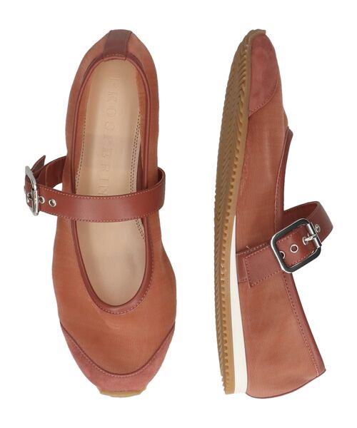 INTER-CHAUSSURES / インター ショシュール フラットシューズ | 【Prosperine】異素材コンビメリージェーンシューズ | 詳細12