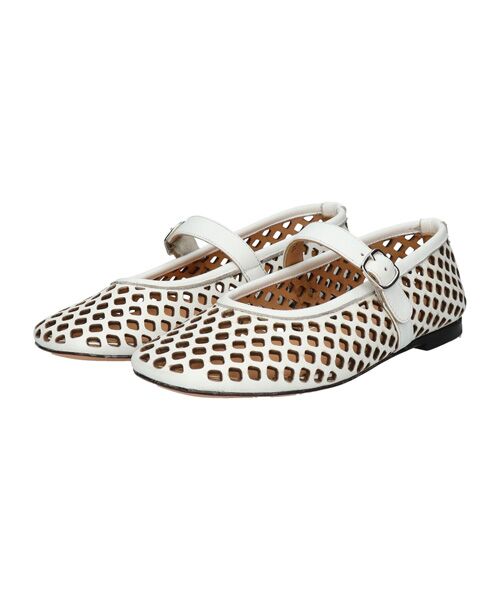 INTER-CHAUSSURES / インター ショシュール フラットシューズ | 【ATTIMO】パンチングレザーメリージェーンシューズ | 詳細7