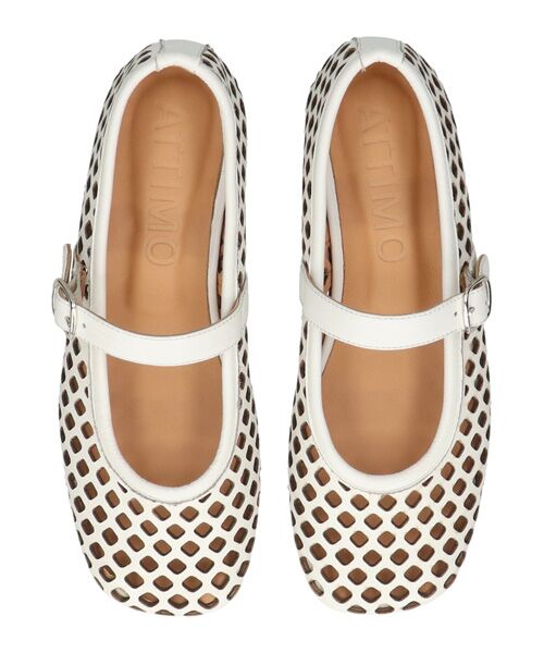 INTER-CHAUSSURES / インター ショシュール フラットシューズ | 【ATTIMO】パンチングレザーメリージェーンシューズ | 詳細10