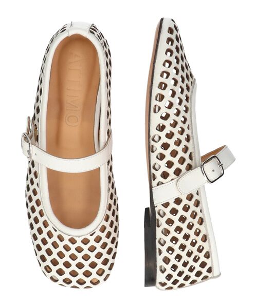 INTER-CHAUSSURES / インター ショシュール フラットシューズ | 【ATTIMO】パンチングレザーメリージェーンシューズ | 詳細12