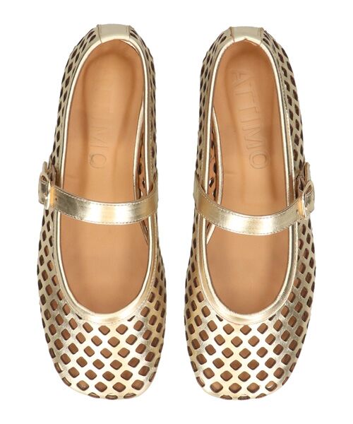 INTER-CHAUSSURES / インター ショシュール フラットシューズ | 【ATTIMO】パンチングレザーメリージェーンシューズ | 詳細16